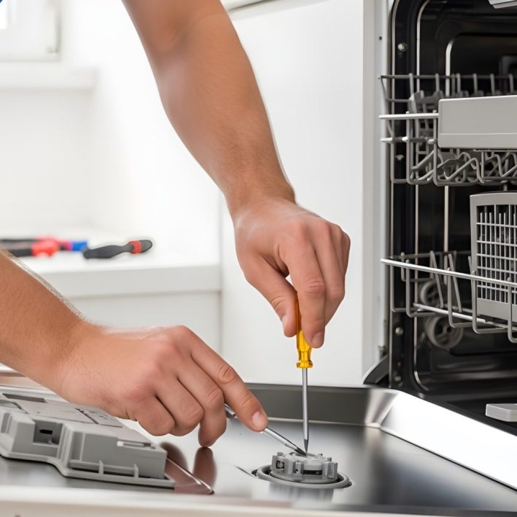 Affordable appliance repair service fixing a household appliance to help homeowners avoid costly replacements.